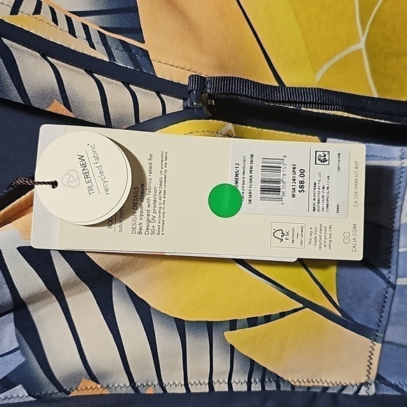 Calia Floral Zipback Paddlesuit Size 12 NWT‎ - Picture 4 of 13